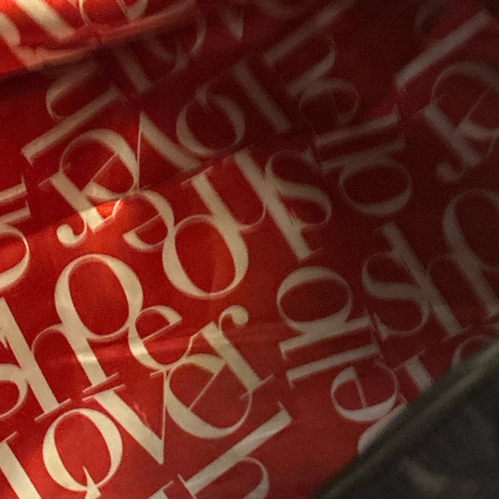 DSW black satin duffel bag. - Picture 9 of 16